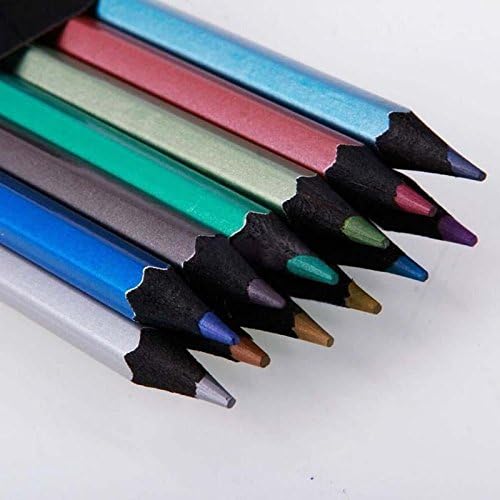 Angelduck 12 šarene netoksične olovke za metalik za bojanku za odrasle djece