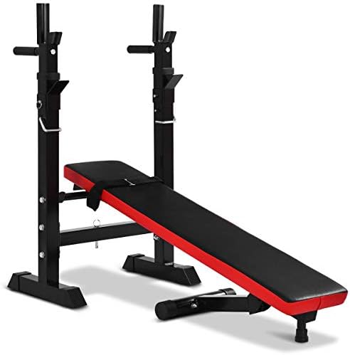 GoPLUS podesiva klupa za dizanje kilograma - multi-funkcija za vježbu za fitnes i vježbanje čvrstoće - potpuno podesiva težina hvata klupa Press - Sklopivi nagib vežbanja