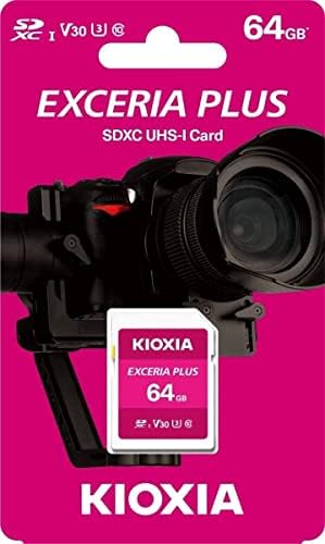 Kioxia 64GB Exceria Plus SD memorijska kartica SDXC UHS-I U3 Klasa 10 V30 4k video snimanje LNPL1M064GG4