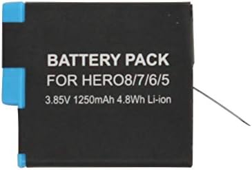 2-pack AHDBT-801 Zamjena punjača za bateriju za GOPRO AHBBP-601 - kompatibilan sa SPJB1B Potpuno dekodiranom baterijom i punjačem