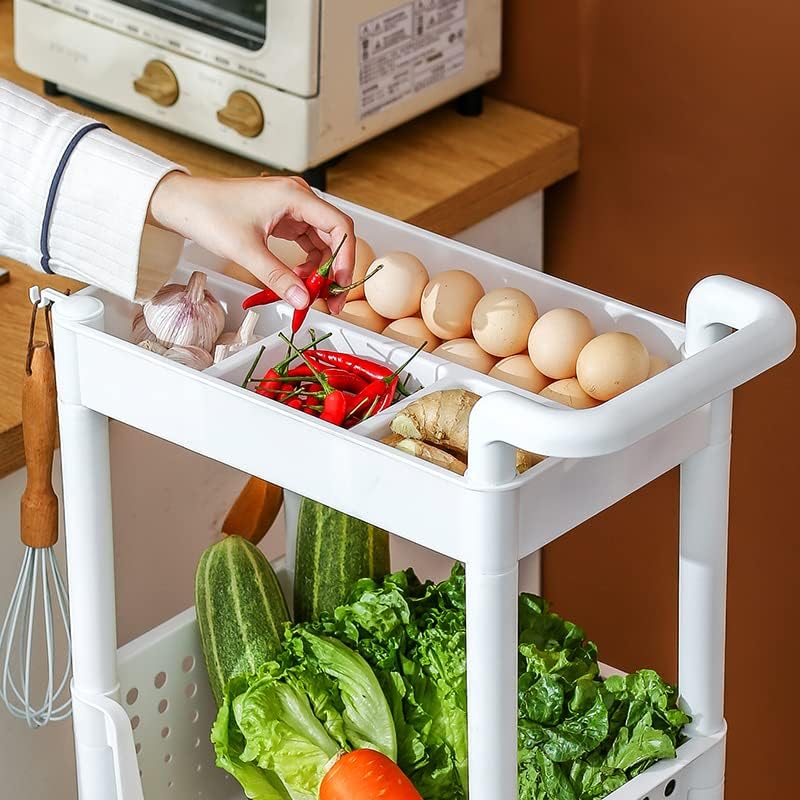 Kuhinjska polica Kuhinjski nosač Kolica sa višesloja za skladištenje Kuhinjski podni mobilni voćni i biljni nosač
