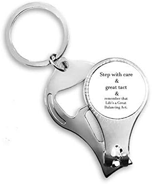 Njega i takt dajte vam da u ravnotežu citate za nokte NIPPER prsten za ključeve za ključeva za ključeva