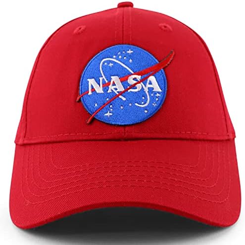 ArmyCrew Mala insignija NASA Patch Patch Youth Size veličine pamučne strukturirane bejzbol kapa