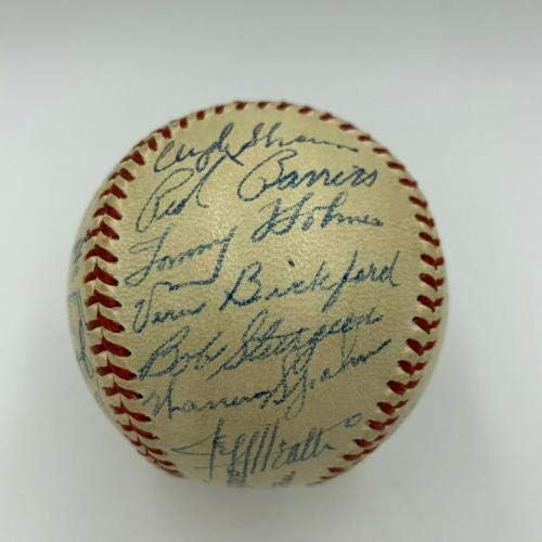 Prekrasna 1948 Boston Braves Reational Lige Champs Champs potpisao je bejzbol JSA COA - autogramirani