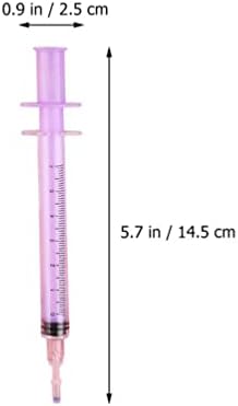 Operilacx 12pcs Syringe Ball Point olovke Novost igle za igle za mastilo za uvlačenje sestra za nekretnine
