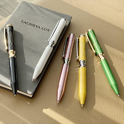 Lachieva Lux Nice Elegant Crystal Executive Metal Ballpoint olovka kompatibilan sa P900M punima -Pearl White