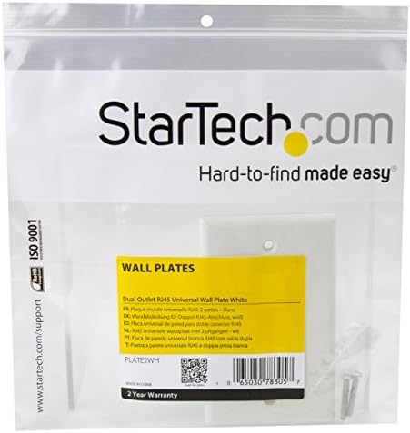 Starch.com Dual Outlet RJ45 univerzalna zidna ploča bijela