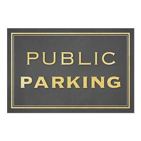 CGsignLab | Javni parking-Classic Gold prozor Cling | 30 x20