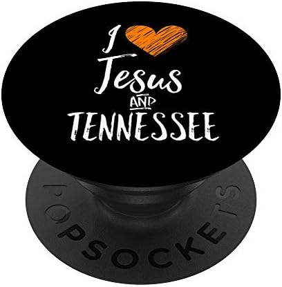 Volim Jesus i Tennesseeji košulju narančastog srca Slatki poklon navijača Popsockets zamjenjiva