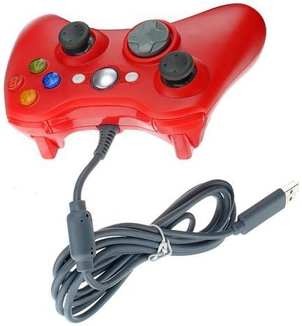 Dragonpad® crveni žičani USB Pad joypad game kontroler za Microsoft Xbox 360 PC Windows