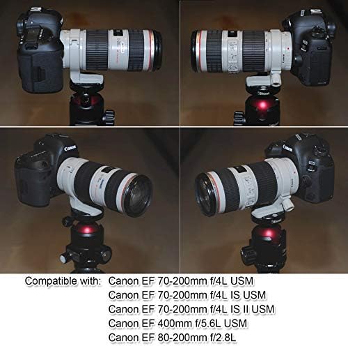 Ishoot poboljšani metalni ovratnik za montažu sočiva za montažu u Canon EF 70-200mm F / 4L USM, Canon EF