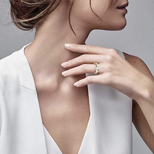 Tuuu ženski zaručnički vjenčani prsten, kubni cirkonij beskonačno ljubavni dijamantski prstenovi, početni vjenčani prsten Izjava