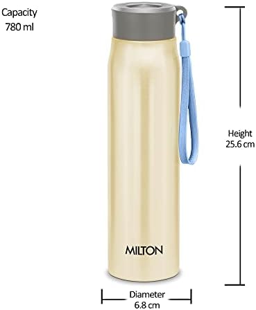 Milton Handy 850 boca od nehrđajućeg čelika, 780 ml, zelena limuna | Propuštanje otpora | Lako za nošenje
