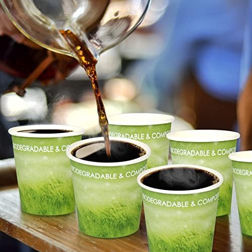 Da!Fresh 4oz za jednokratnu upotrebu hot drink male papirne čaše, ekološki, Blodegradable&