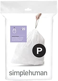 SimpleHuman kodeks p Custom Fit Torbe za smeće u raspršivaču paketi, 20 tablica, 50-60 litara / 13.2-15.9 galona,