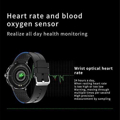 Sport Fitness Smart Satovi za muškarce Žene, vodootporni satovi sa 24 sportom, sat za otkucaje srca za Android