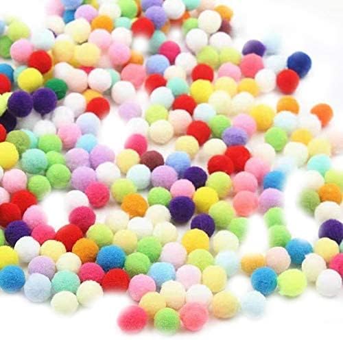 500pcs pompoms 1 centimetar - 0,4 inča Felt Ball Diy Handcraft Plish fur Pom Poms Balls Početna Dekor