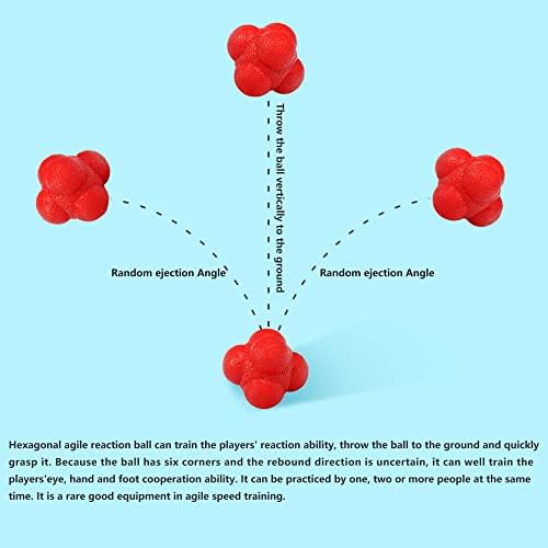 5pcs hexagon reakcijska kugla, elastična lopta, promjena smjera osjetljiva na kuglu za odbijanje, agilnost