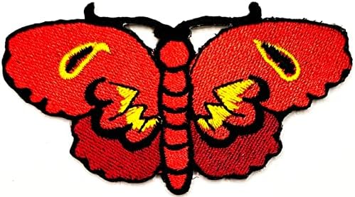 Kleenplus crveni leptir vezeno željezo na šini zakrpa za kostimne clote jeans jakne šešire ruksake košulje