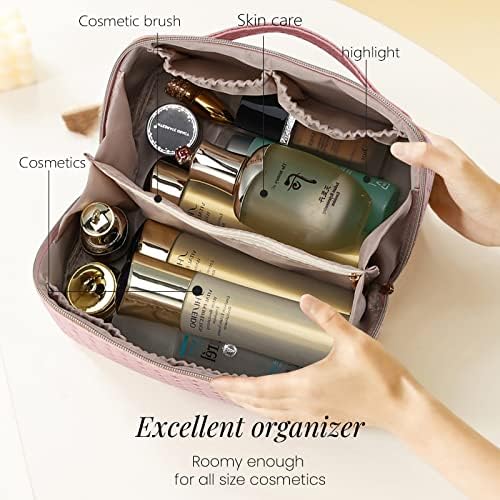 LASPERAL putna torba za šminkanje velikog kapaciteta kozmetička torba Organizator kožna vodootporna Prijenosna