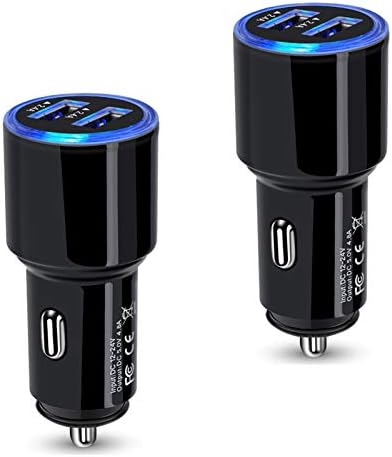 USB Car Charger, 2pack 4.8 a brzo punjenje Dual Port USB upaljač Adapter za iPhone 14 13 12 11 Pro Max