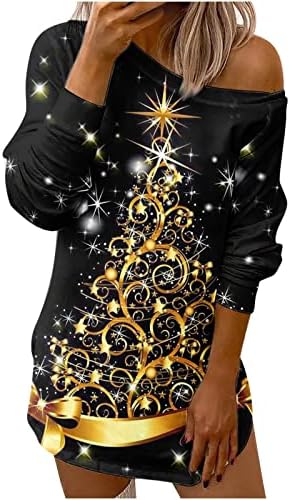 Šarene žene božićni džemper bez kaiševa labav atletski gornji pamučni nagib ovratnik odlično od ubojice