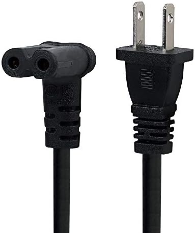 TV kabl za napajanje 6 stopa US 2 PRONG DO IEC 320 C7 DESNI KUT KUT ZAKLJUČAK AC napajanje, prema dolje uglov