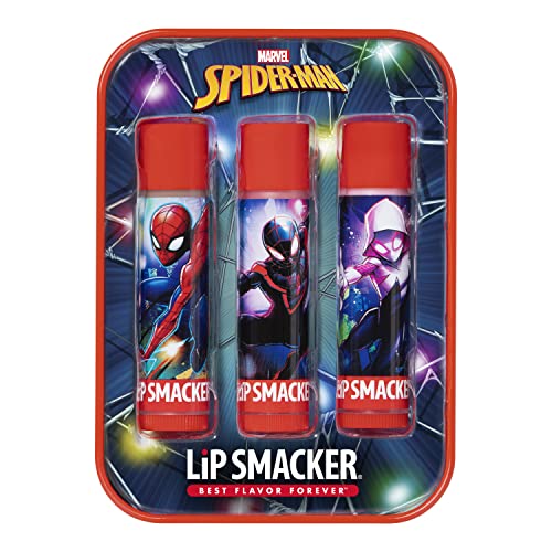Smacker za usne Marvel Spiderman Holiday 3 kom aromatizirani balzam za usne Tin, čarapa za dječake