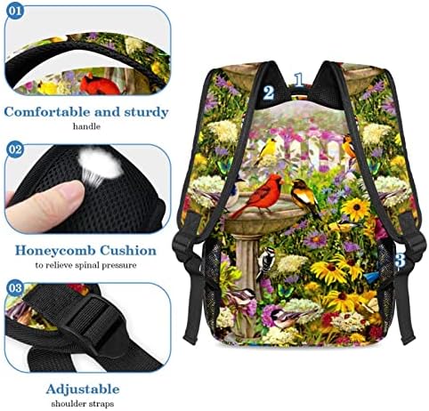 VBFOFBV ruksak za ženske pantalonske bakfa za laptop Tražena za laptop, Vrtni opružni cvijet ptica leptir