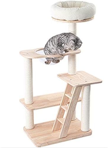 Cat Tree Scraing Mačke za penjanje mačaka Frame Cat Tower Aktivnost Tree Can Namještaj Mačja Condo s ljestvicom