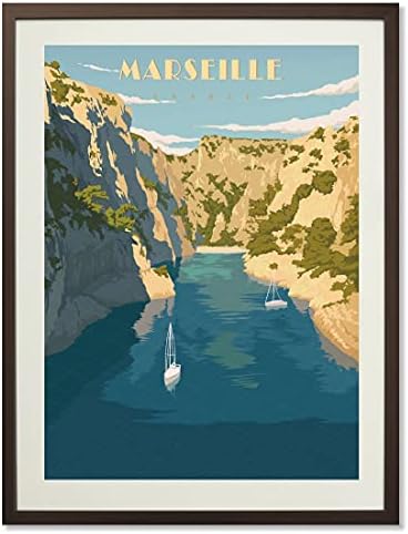 Francuska Marseille Calanques Nacionalni Park Vintage turistički Posteri iz cijelog svijeta pejzažni