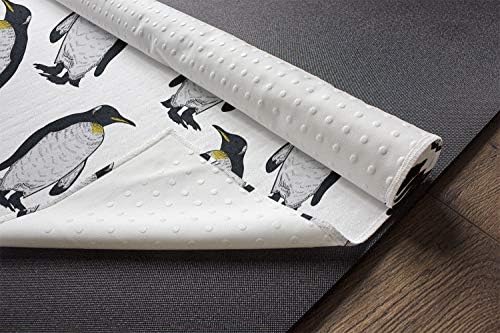 Ambesonne Penguin Yoga Mat ručnik, Arktički hladan egzotični ptica uzorak antarktičkog postavljanja