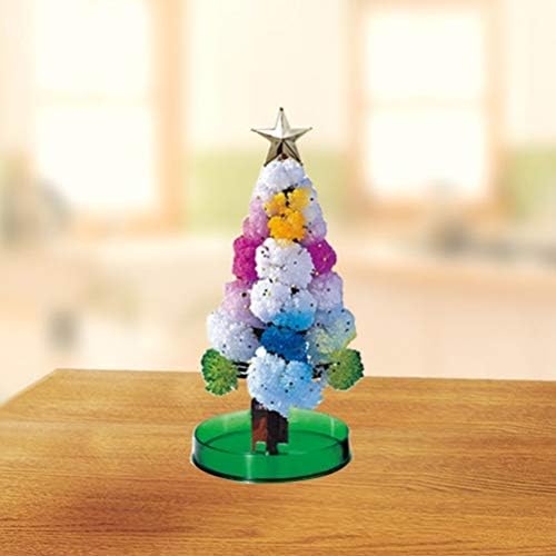Amosfun deca Edukativne igračke božićno drvo stolni Ornament papir raste drvo veštački Božić Tree