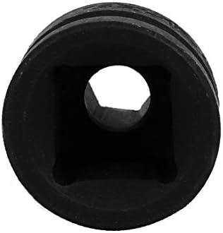 X-DREE 1/2-inčna kvadratna rupa 8mm unutrašnja Hex CR-V Čelična Crna udarna utičnica 2kom (utičnica de impacto negro de acero de CR-V de 14 mm con agujero cuadrado de 1/2-pulgada 8mm