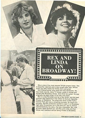 Rex Smith Linda Ronstadt Shaun Cassidy original 1pg 8x10 clipping Magazine photo #s8625