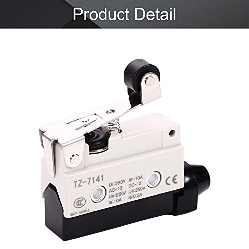 Bettomshin 6A 250V Micro Switche SPDT 1NO 1nc valjka za montiranje na ploču tipa mikro prekidači,