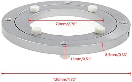 Tsnamay 4-inčni aluminijumski rotirajući gramofon za teške uslove rada prstenasti hardver za trpezarijski sto