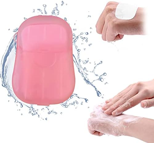 LEKODE 40 komada jednokratnog sapuna za ruke prijenosni putni planinarenje pranje ruku toaletni papir sapuni listovi mišića trljanje štapa
