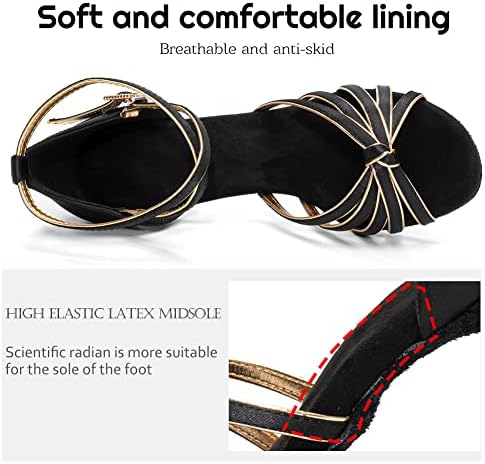 Hipposeus ženske latino plesne cipele za salu, tango, salsu, bachata plesne cipele, model 217