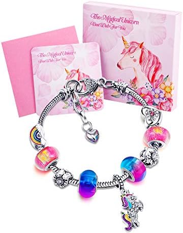 Unicorn Sparkly Crystal Charm narukvica narukvica sa poklon kutijom za djevojku