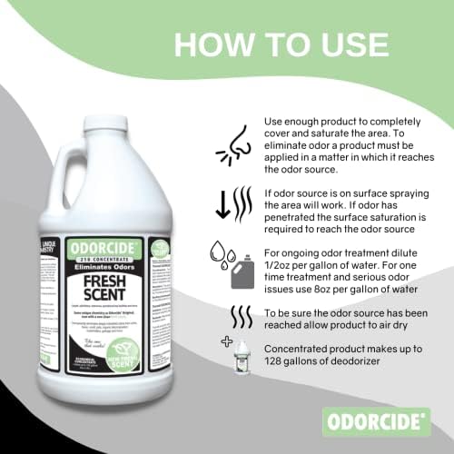 Koncentrat za uklanjanje mirisa Odorcide: Eliminator mirisa za jak miris na tepisima, tvrdo drvo & više -