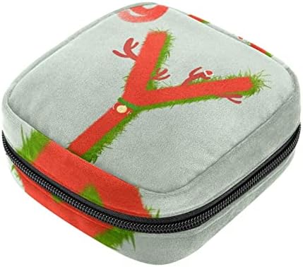 ORYUEKAN torba za čuvanje higijenskih uložaka, prenosiva menstrualna torba za žene i djevojčice torbica za menstrualne čašice, Božić divno slovo Y