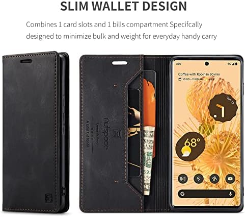 Telefonska futrola Poklopac novčanika Kompatibilan sa Google Pixel 7 Pro Retro Real Caw kožni novčanik