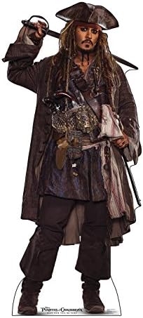 Kartonska osoba Jack Sparrow Life Veličina Kartonska rezano sastava - Pirati o karibima: Mrtvi