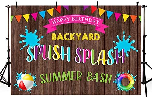 ABLIN 10x7ft ljetna zabava u bazenu pozadina za rođendan Splish Splash ljeto Bash Backyard bazen