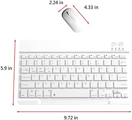 Bluetooth tastatura & amp; Miš prijenosni Mini Bt bežična tastatura & amp; Miš za Android Windows PC Tablet PH7