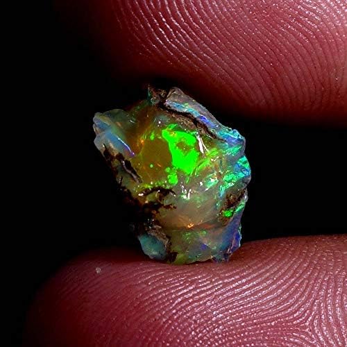 5.35 Cts Prirodni Etiopski Welo Opal Grubi Kamen, Sirovi Kristal, Kamen Rođenja U Oktobru, Dragulj