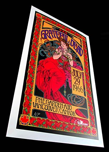 Grateful Dead Poster Art Original Rekord Store Dan A / P Ručno Potpisan Bob Masse