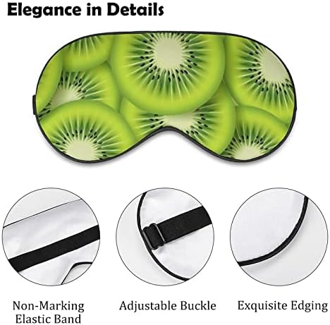 Kiwifruit maska ​​za spavanje izdržljiva zasljepljujuca mekana maska ​​za oči s podesivim kaišem za muškarce žene