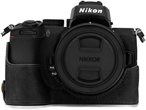 MegaGear MG1811 uvek spremna Kamera od prave kože pola kućišta kompatibilna sa Nikon Z50-Black